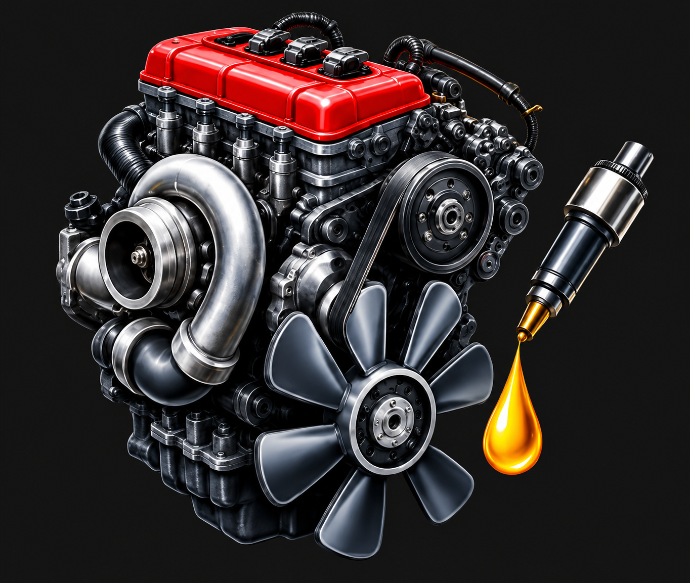 Heavy vehicle engine service